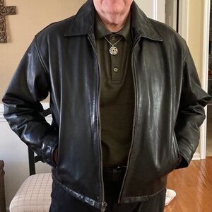 Ripples Mens Vintage leather jacket